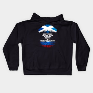 Scottish Grown With Russian Roots - Gift for Russian With Roots From Russia Kids Hoodie